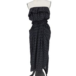 Malia Mills Joan Strapless Polka Dot Maxi Dress 6